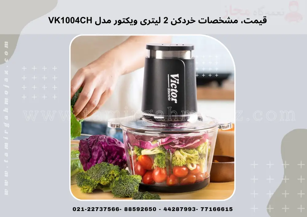 قیمت، مشخصات خردکن 2 لیتری ویکتور مدل VK1004CH